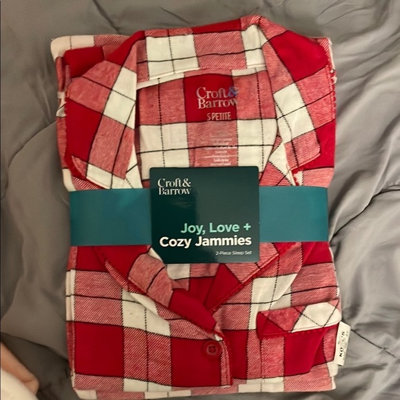 croft & barrow Other - Croft & Barrow Red Plaid Pajamas petite small